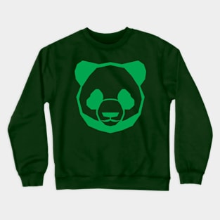 Retro Panda Green Crewneck Sweatshirt